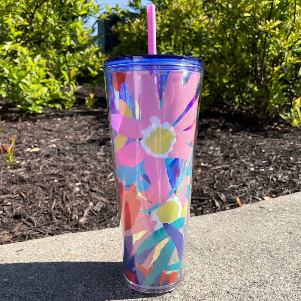 Starbucks Floral 24oz Tumbler Summer 2021 - Picture 3 of 6